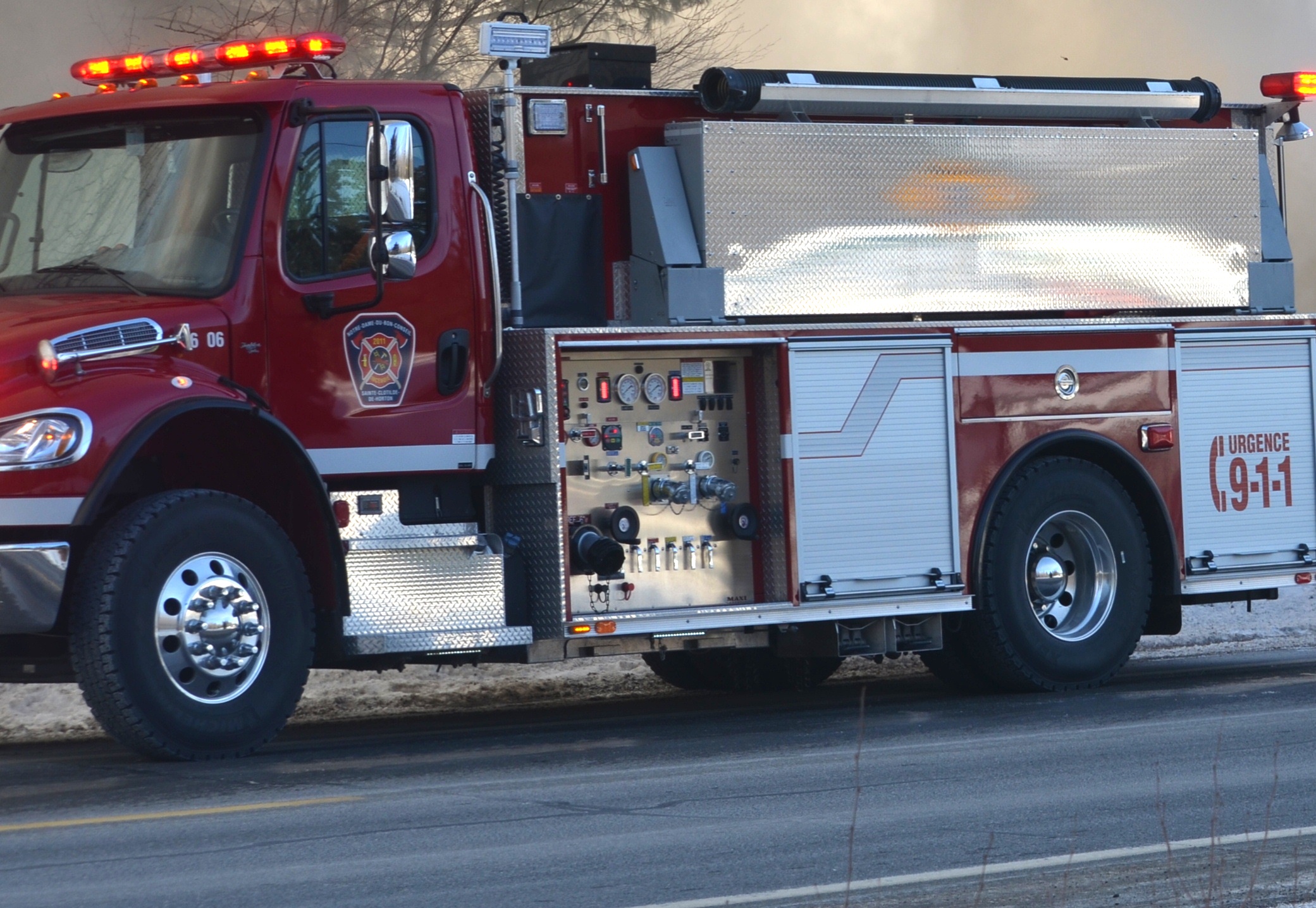 Un incendie détruit une résidence de SainteClotildedeHorton La