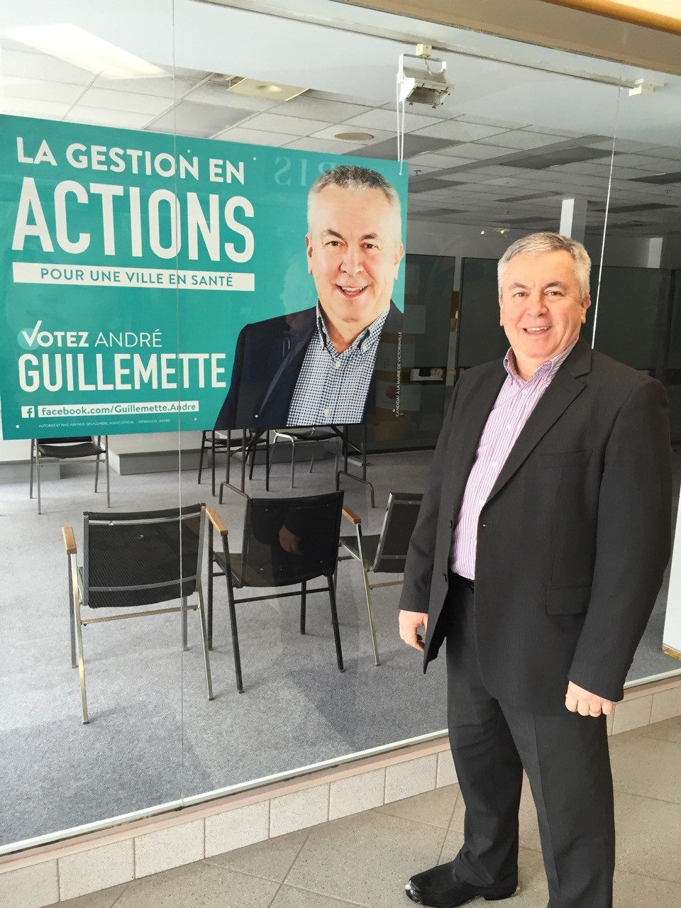 Un lundi important pour le candidat à la mairie André Guillemette La
