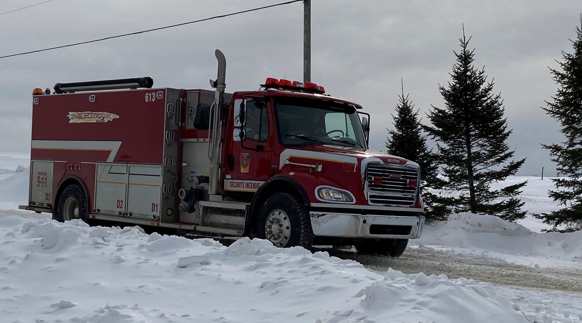 Début d'incendie à SainteSophied'Halifax La Nouvelle Union et L