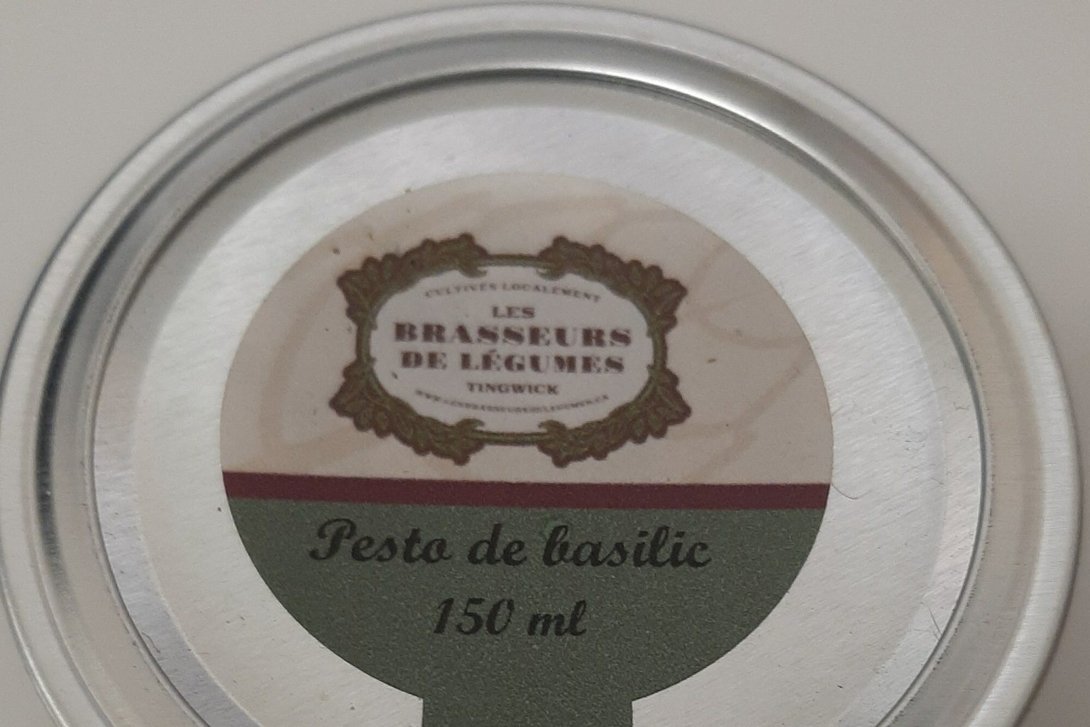 Avis de ne pas consommer de pesto de basilic préparé et vendu par Les
