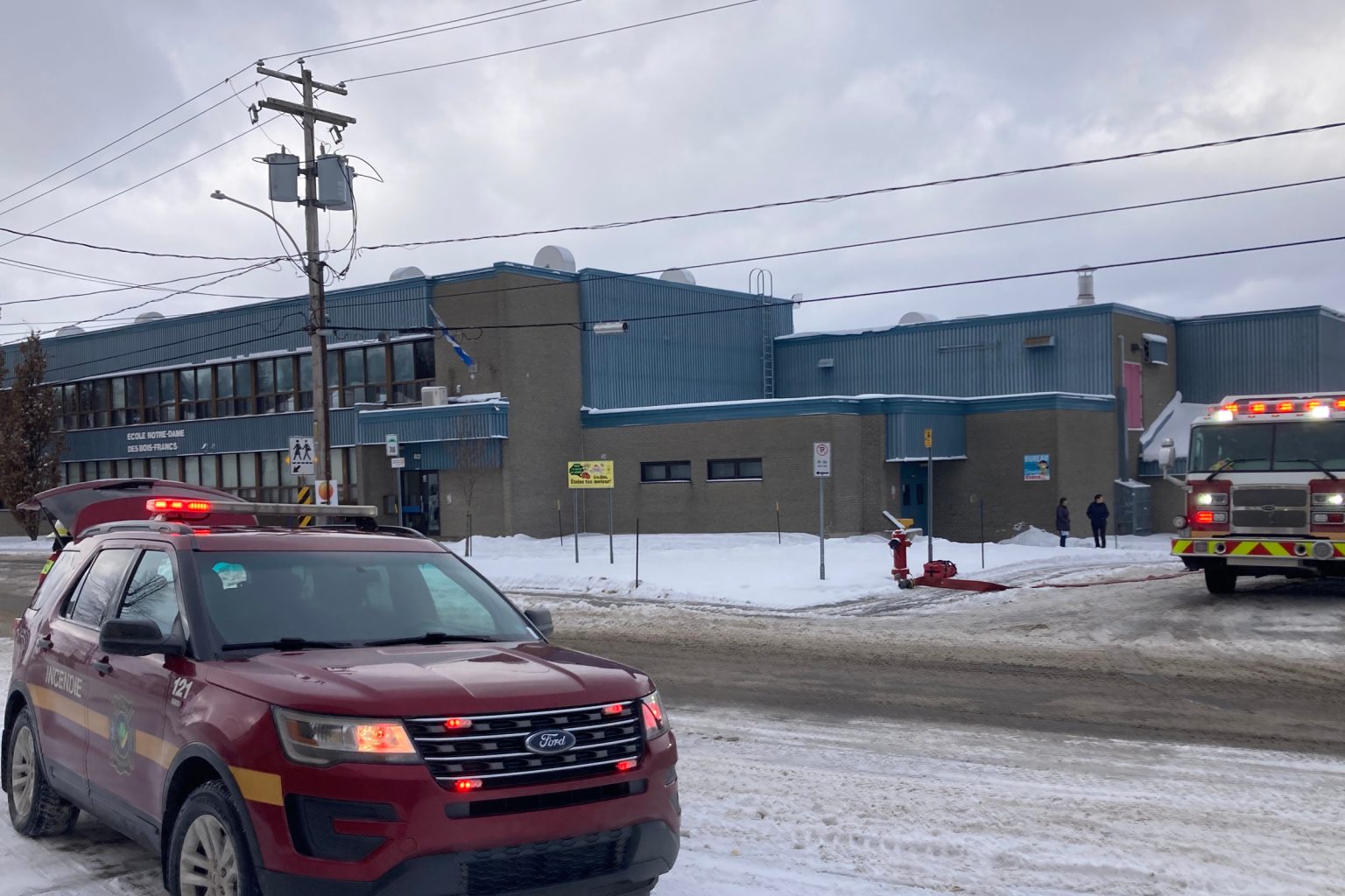 L'école NotreDamedesBoisFrancs évacuée La Nouvelle Union et L