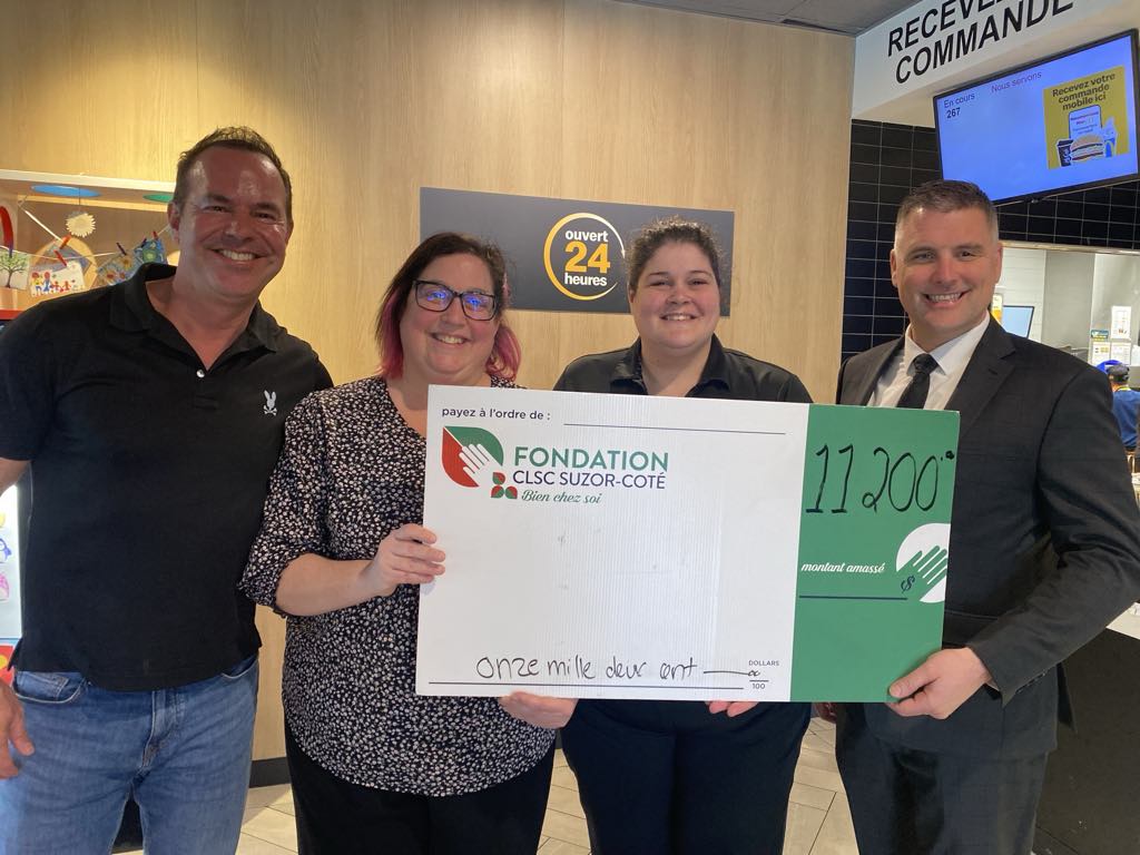 Le Grand McDon rapporte plus de 11 000 $ à la Fondation CLSC Suzor-Coté ...