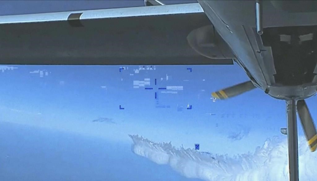 Le Pentagone dévoile des images de la destruction du drone par un avion russe